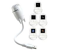 Projecteur Galaxy à intensité variable USB avec col de cygne | Lampe mignonne pour bureau, dortoir, maison, enfants, filles, garçons, chambre à coucher, salon