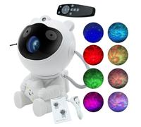 Projecteur Galaxy Space Man, projecteur léger de l'astronaute | Rotation Remote Control Space Space Projecteur Projecteur,Plafond réaliste multimode lampe étoilée pour garçons Girls pour Jour de grâce