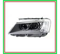 Projecteur gauche au xénon D1S-H7-H7 électrique avec moteur à LED noire BMW X...