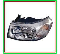 Projecteur gauche électrique sans moteur H4 noir mod 03 puis Ford Transit Mk