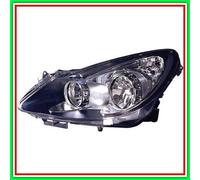 Projecteur gauche électrique sans moteur H7-H1 noir Opel Corsa D- (année...