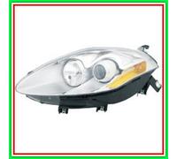 Projecteur gauche H1-H1 électrique chromé avec moteur Fiat Bravo (année 2007-...