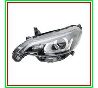 Projecteur gauche Hir2-Py21W électrique sans moteur à LED noire Peugeot-108-Mod.