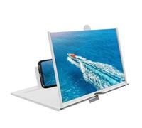 Projecteur grossissant avec Support de téléphone Pliable - Loupe d'écran, loupe d'écran de 14 Pouces, amplificateur d'écran réglable Ultra Fin pour Films, vidéos et Jeux