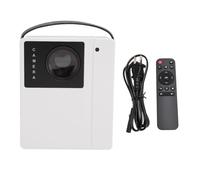 Projecteur HD Portable Haute Définition, Projecteur avec Haut-Parleur, Télécommande 600P Focalisée à la Main, Projecteur Vidéo HD Parfait pour Le Divertissement à la Maison, en(Prise 110-240)