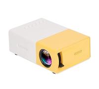 Projecteur HD, Source de lumière LED à Contraste 800: 1 Petit projecteur d'imagerie par réflexion Diffuse avec Haut-parleurs pour intérieur pour Chambre Prise UE