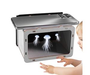 Projecteur hologramme 3D - Affichage holographique de téléphone, projecteur de cinéma pour téléphone portable | Support d'hologramme Home Cinéma, appareil holographique 3D portable, affichage