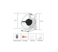 Projecteur hologramme 3D avec télécommande et enseigne LED de bureau. Images et vidéos MP4, JPEG, PNG (voir illustration).