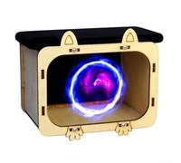 Projecteur hologramme 3D DIY en bois pour smartphone, cinéma, kit de construction pour expériences, projection ciel étoilé, 9 x 9,5 x 14 cm, kaki