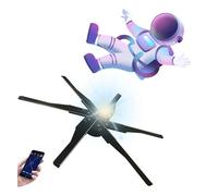 Projecteur hologramme 3D, ventilateur hologramme 6 lames, écran sans écran, haute définition, pour publicité extérieure (115 cm)