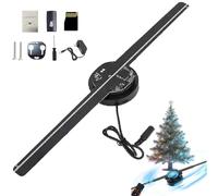 Projecteur hologramme LED 3D - Affichage rotatif Wifi pour Noël et Halloween, idéal pour créer de superbes effets visuels