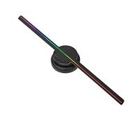 Projecteur holographique, 16" Perles de lumière LED imagerie virtuelle de Rotation de Ventilateur holographique à œil Nu avec Affichage de lumière LED et Lampe rotative