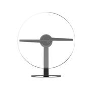 Projecteur holographique 3D 32 cm, 2 pales de Ventilateur, Lampe Murale à LED WiFi, Ventilateur 224 LED, Machine de publicité holographique des Images saisissantes