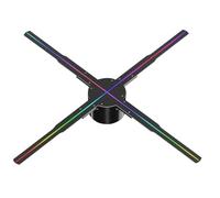 Projecteur holographique 3D 50 cm/19,7 Pouces for Bar, Restaurant, décoration de Vacances de Noël, écran de Ventilateur, Panneau publicitaire holographique à LED des Images saisissantes