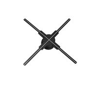 Projecteur holographique 3D 62 cm, télécommande Wi-FI, Lampe holographique 3D, Affichage publicitaire avec Logo Images sans Bordure