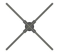 Projecteur holographique 3D 80 cm, Ventilateur prenant en Charge Plusieurs épissures, Panneau LED WiFi, Lampe, Lecteur, Magasin, Bar, Affichage publicitaire pour Halloween, Noël