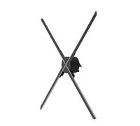 Projecteur holographique 3D à œil Nu, Lecteur holographique, Ventilateur LED, Affichage stéréoscopique, imagerie, publicité, décoration Lumineuse Pas de Retard(80cm 1280LED)