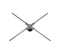 Projecteur holographique 3D à œil Nu, Machine publicitaire à imagerie aérienne, lumière rotative à LED sans écran Haute définition