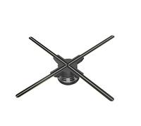 Projecteur holographique 3D avec ventilateur, 65cm, contrôle en temps réel, Wifi, Led, lecteur d'écran, affichage publicitaire, Images(SET WITH 3D VIDEO)