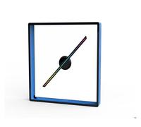 Projecteur holographique 3D avec Ventilateur de 42 cm/16,53 Pouces et Couvercle de 45 cm, Affichage publicitaire à Distance, Panneau LED Grand Angle de Vision(P45 Set Blue)