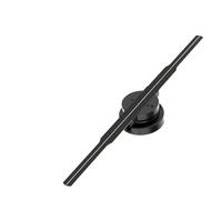 Projecteur holographique 3D de 42 cm avec Ventilateur, visionneuse sans Lunettes, Affichage d'images et Logos vidéo, Lampe LED Murale