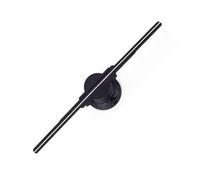 Projecteur holographique 3D de 50 cm, projecteur à LED, Lampe for Magasin, Bar, Centre Commercial, Logo publicitaire pour Halloween, Noël(50cm-2 Blades)