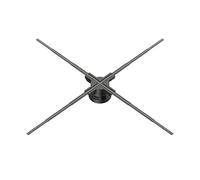 Projecteur holographique 3D de deuxième génération, 1184led, imagerie suspendue en trois dimensions, machine de publicité d'écran de ventilateur