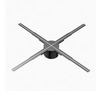 Projecteur holographique 3D HD 65 cm avec ventilateur, enseigne LED, lecteur, support vidéo, affichage publicitaire pour les expositions