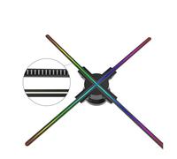 Projecteur holographique en forme de ventilateur 3D, 50/56/60/62/65/70CM, lumière publicitaire, contrôle WIFI, panneau LED, projecteur tridimensionnel(60CM set)