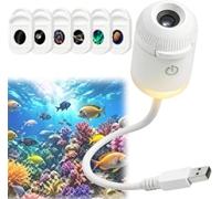 Projecteur Holographique HD Dynamique - Veilleuse Étoilée USB，with 6 Films