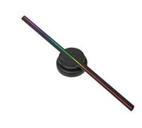 Projecteur holographique, Ventilateur d'hologramme 3D projecteur de publicité 3D WiFi LED Signe Lampe holographique publicité à Distance Affichage Support Images et vidéo(T40 Standard)