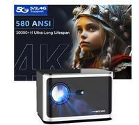 Projecteur Home cinéma HY350 Pro Android 14 4K Full HD 1080P WiFi 6 Commande vocale Allwinner H713 Mise au Point électronique BT5.0