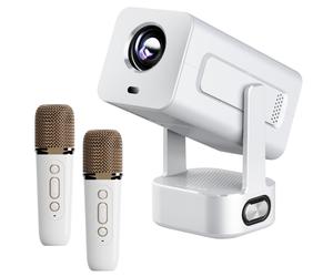 Projecteur Intelligent 1080p Android 13 Cinéma & Karaoké 2 Micros Films Jeux ...