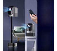 Projecteur Intelligent 4K Haute Définition de Jun Hong pour Usage Domestique et Professionnel avec Écran Couleur Noire Version Externe projecteur de Raisage Unique avec Écran