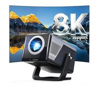 Projecteur intelligent 8K pris en charge Android 14 OS, mini projecteur 2000ANSI avec mise au point automatique, courte distance 0,8:1 pour écran de 60 à 200 pouces, WIFI6 et BT5.4, projecteur