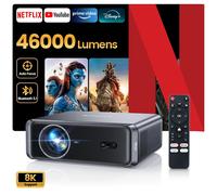 Projecteur intelligent Laresar A1 4K Android Wifi pour cinéma maison, BT 5.2, mise au point automatique, correction trapézoïdale, Full HD1080P, Netflix