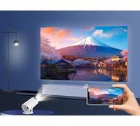 Projecteur Intelligent Portable Full HD 4K 1080P 2025, Angle de Rotation réglable à 180°