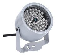 Projecteur IR, Lumière Infrarouge de Vision Nocturne 12 V, Lumière de Remplissage de Surveillance à 48 LED étanche à la Pluie, Lumière Infrarouge IR avec Lampe de Poche