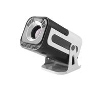 Projecteur JY320 720P Android 13, Compatible 4K, 180 ANSI, Wi-Fi 6, BT 5.0, Projection Vidéo Cinéma Rotative à 180, Prise UE.