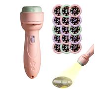 Projecteur Lampe de Poche Enfant avec 120 Motifs Colorés, Jouet Éducatif Portable à Rotation Facile, Lumière LED Douce pour Histoire du Soir, Idée pour Anniversaire Pâques Garçon Fille