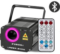 Projecteur laser de scène, puissance 60W, laser RGB 1400mW ,F2800A NOIR, prise EU