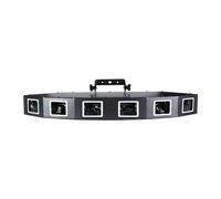 Projecteur laser DJ, laser RGB 500mW, 10 canaux de contrôle DMX ,noir, prise EU
