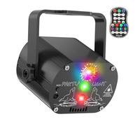 Projecteur Laser et LED RGB pour Fête-Effets Lumineux 3D avec Télécommande-Alimentation USB-pour Karaoké, Anniversaire