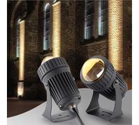 Projecteur LED 10 W à Faisceau étroit RGB pour éclairage Mural extérieur, étanche IP67 et Longue portée, idéal pour l'éclairage de Jardin et de Cour.