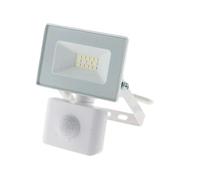 Projecteur led 10w 900lm blanc - ip65 - avec detecteur Zenitech 499981