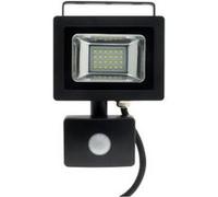 Projecteur LED 10W Noir avec détecteur - IP44 CE G