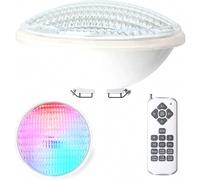 Projecteur LED 12 W pour piscine, PAR56, étanche IP68, RGBW, submersible, 12 V CC/CA, avec télécommande
