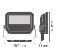 Projecteur Led 17w 2400lm Ip66 3000k Noir - 4099854305788