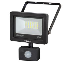 Projecteur LED 20 watt 1500 lumen IP44 mural avec détecteur