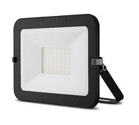 Projecteur LED 30 W noir orientable avec arceau de fixation, design plat, IP65